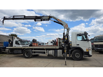 Camião de caixa aberta/ Plataforma, Camião grua VOLVO FM 330 FLATBED 4X2 PM 17 LC 17 TON: foto 3