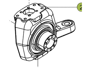 Manga de eixo para Máquina agrícola CLAAS Arion 610 660 Zwrotnica Przedniej Osi Przekładnia Kierownicza 0011637200 0011637210: foto 2 Manga de eixo para Máquina agrícola CLAAS Arion 610 660 Zwrotnica Przedniej Osi Przekładnia Kierownicza 0011637200 0011637210: foto 2
