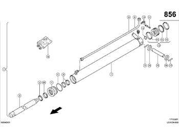 Cilindro hidráulico CLAAS