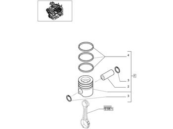 Piston/ Anel/ Buch NEW HOLLAND