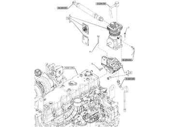 Compressor, sistema de ar comprimido NEW HOLLAND