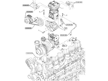 Compressor, sistema de ar comprimido NEW HOLLAND