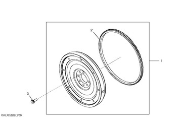 Volante do motor JOHN DEERE