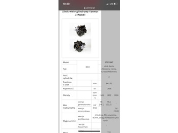 Motor e peças YANMAR