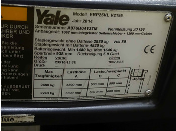 Empilhador elétrico Yale ERP25VL: foto 2