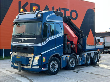Camião de caixa aberta/ Plataforma, Camião grua Volvo FH 540 8x4 PK110002 + JIB + WINCH / COMBI / PLATFORM L=3662 mm: foto 2