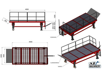 Rampa de carregamento novo Mobil Loading Table AZ RAMP-SIMPLY 90 -8 T Capacity: foto 4