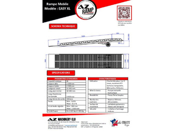 Rampa de carregamento novo **RENTAL** AZ RAMP-EASY XL-8 . Mobil Loading Ramp  WIDE With Level Off, 8 t Capacity: foto 3