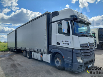 Camião de lona MERCEDES-BENZ Actros
