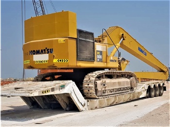 Semi-reboque baixa novo AME 120 Ton 4 Axle Front Loading Lowbed Semi-Trailer: foto 5