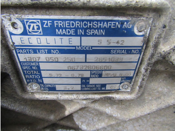 Caixa de velocidade para Camião MERCEDES ATEGO 815 ZF S5.42 5 SPEED GEARBOX: foto 3
