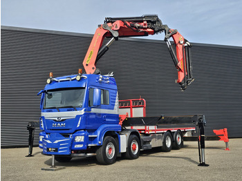 Camião de caixa aberta/ Plataforma MAN TGS 35.500 8x4-6 / PALFINGER 92 t/m CRANE +JIB: foto 4 Camião de caixa aberta/ Plataforma MAN TGS 35.500 8x4-6 / PALFINGER 92 t/m CRANE +JIB: foto 4