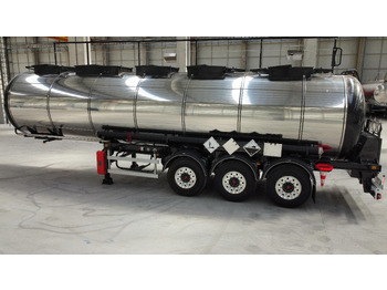 Semi-reboque cisterna para transporte de produtos químicos novo NURSAN Stainless Steel L4BH Tanker: foto 5