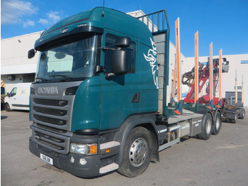 Camião de transporte de madeira SCANIA G 450
