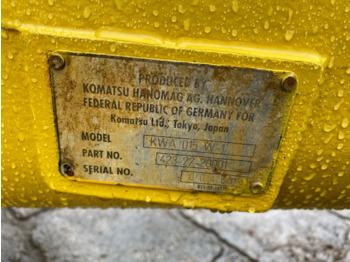 Eixo e peças para Máquina de construção Komatsu KWA 015 aus WA 380: foto 4