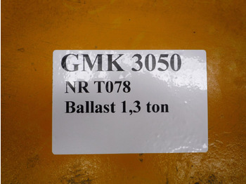 Contrapeso para Grua móvel Grove GMK 3050 counterweight 1,3 ton: foto 2