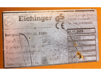 Equipamento para Equipamento de movimentação Eichinger concrete silo 1016H.22: foto 3 Equipamento para Equipamento de movimentação Eichinger concrete silo 1016H.22: foto 3