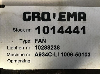 Sistema de arrefecimento Liebherr Fan Blade: foto 2