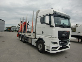 Camião de transporte de madeira, Camião grua MAN TGX 33.580 BL 6x4, Intarder, Holztransporter,: foto 3