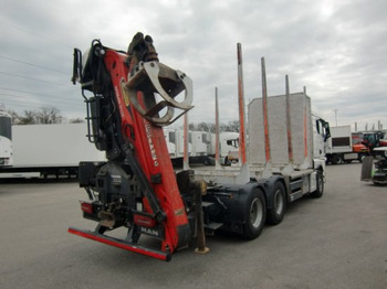 Camião de transporte de madeira, Camião grua MAN TGX 33.580 BL 6x4, Intarder, Holztransporter,: foto 4