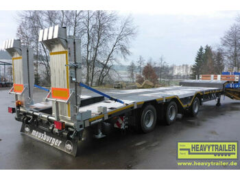 Meusburger 3-Achs-Tele-Semi Roadrunner Bau mit Klapprampen - Semi-reboque baixa: foto 1 Meusburger 3-Achs-Tele-Semi Roadrunner Bau mit Klapprampen - Semi-reboque baixa: foto 1