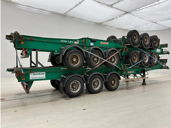Semi-reboque transportador de contêineres/ Caixa móvel Fruehauf 4 x Skelet 2 x 20-40 ft: foto 5