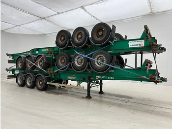 Semi-reboque transportador de contêineres/ Caixa móvel Fruehauf 4 x Skelet 2 x 20-40 ft: foto 4