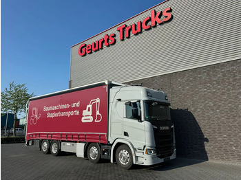 Camião transporte de veículos Scania R540 B8X2*6LB OPRIJWAGEN MET 15 TONS LAADKLEP EN GESLOTEN HUIF MET SCHUIFZEILEN EN SCHUIFKAP: foto 5