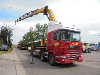 Camião furgão, Camião grua Scania R480 8X2 RETARDER: foto 3