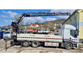 Camião de caixa aberta/ Plataforma, Camião grua Iveco Stralis 420: foto 3