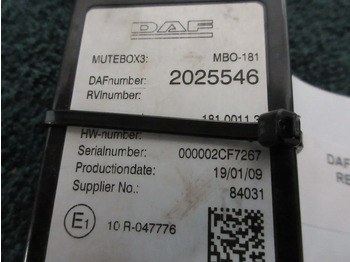Sistema elétrico para Camião DAF 2025546 MUTEBOX 3 DAF XF CF EURO 6 MODEL 2021: foto 4