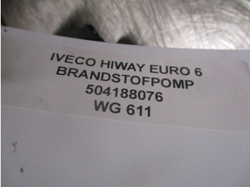 Bomba de combustivel para Camião Iveco HIWAY 504188076 BRANDSTOFPOMP EURO 6: foto 2