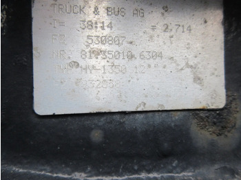 Eixo traseiro para Camião MAN 81.35010-6304 HY-1350.12 TYPE38:14 RATIO 2,714 MAN EURO 6: foto 5