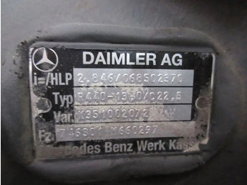 Diferencial para Camião Mercedes-Benz R440-13,0/C22,5 TYPE 746301 RATIO 2,846 MERCEDES 1836 MP4 EURO 6: foto 5