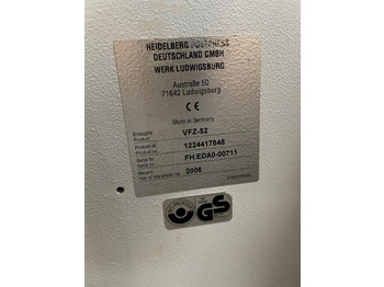 Máquina de impressão Heidelberg steel VFZ-52 H four-part folding unit: foto 3