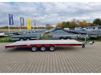 Reboque transporte de veículos novo TA-NO TA-NO Scorpio 55 PREMIUM laweta 3 osiowa 5.5m 3500kg DMC najazdy niski załadunek: foto 2