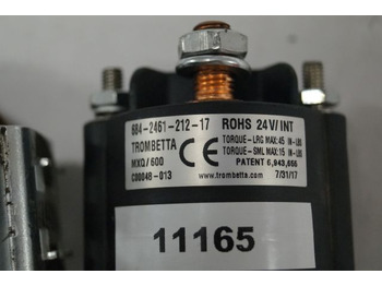 Sistema elétrico para Equipamento de movimentação Jungheinrich 51830625 | Pump contactor 24v Trombetta MXQ/600 684-2461-212-17 for Pump contactor 24v Trombetta MXQ/600 684-2461-212-17 for EJE M13 year 2017: foto 2