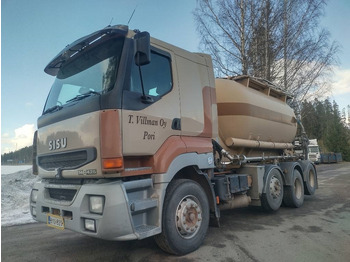 Camião cisterna Sisu E14 8x2 kippipainepytty+kompura: foto 2