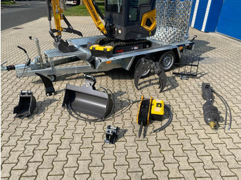 Mini escavadeira Minibagger BK1250KJSR + Tieflader + Zubehör *INKL.19% MWST*BERGER KRAUS*VERSTELLFAHRWERK* KUBOTA*SOFORT!*: foto 3