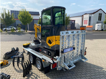 Mini escavadeira Minibagger BK1250KJSR + Tieflader + Zubehör *INKL.19% MWST*BERGER KRAUS*VERSTELLFAHRWERK* KUBOTA*SOFORT!*: foto 5