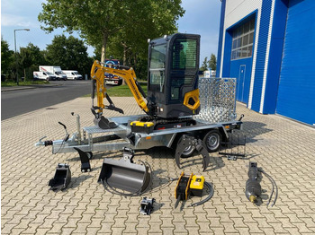 Mini escavadeira Minibagger BK1250KJSR + Tieflader + Zubehör *INKL.19% MWST*BERGER KRAUS*VERSTELLFAHRWERK* KUBOTA*SOFORT!*: foto 2