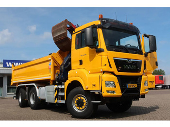 Camião grua MAN TGS 33.420 2 Zijdige kipper + kraan 6x6 Stuur as: foto 2