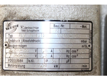 Equipamento industrial Rietschle TLV 15 (01): foto 5 Equipamento industrial Rietschle TLV 15 (01): foto 5