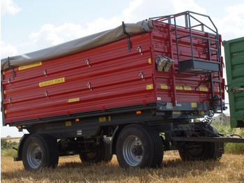 Reboque basculante agrícola novo Techmont Anhänger / Trailer / Remorque / Rimorchio / Прицеп двухоосный бортовой / Przyczepa dwuosiowa PTD16 12 t: foto 2