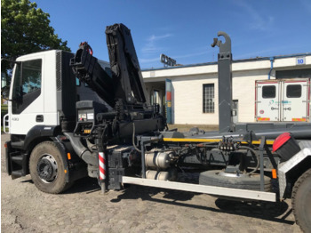 Camião polibenne, Camião grua Iveco STRALIS, 260S43Y/TN, hákový nosič kontajnerov s hydraulickým žeriavom: foto 2