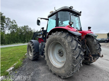 Trator 2004 Massey Ferguson 6480 Dynashift - Frontlaster med hydraulisk redskapslås - Fronthydraulikk - 40 km - Fjærende hytte - tredje funksjon: foto 5