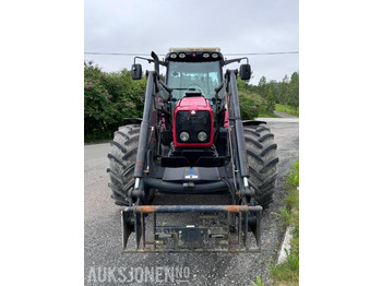 Trator 2004 Massey Ferguson 6480 Dynashift - Frontlaster med hydraulisk redskapslås - Fronthydraulikk - 40 km - Fjærende hytte - tredje funksjon: foto 2
