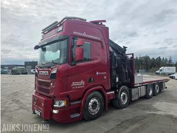 Camião grua 2019 Scania R-serie 580 kranbil / EURO 6 / Topp utstyrt / servicehistorikk / HIAB-kran 858, 80 Tm / Nylig EU: foto 2