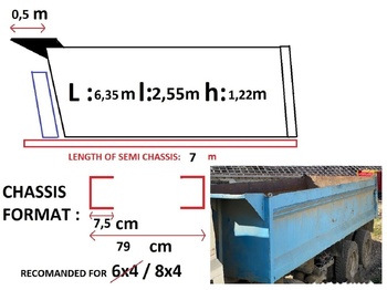 Carroçaria para caminhões basculantes