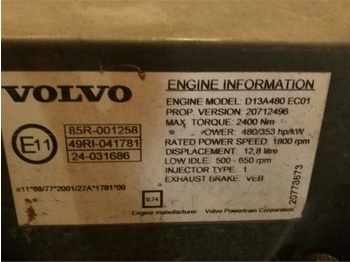 Motor para Camião Volvo D13A 480   Volvo FH13: foto 5